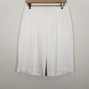 NWT Gibson Latimer Higher Rise Straight Fit City Shorts Off White Size 6